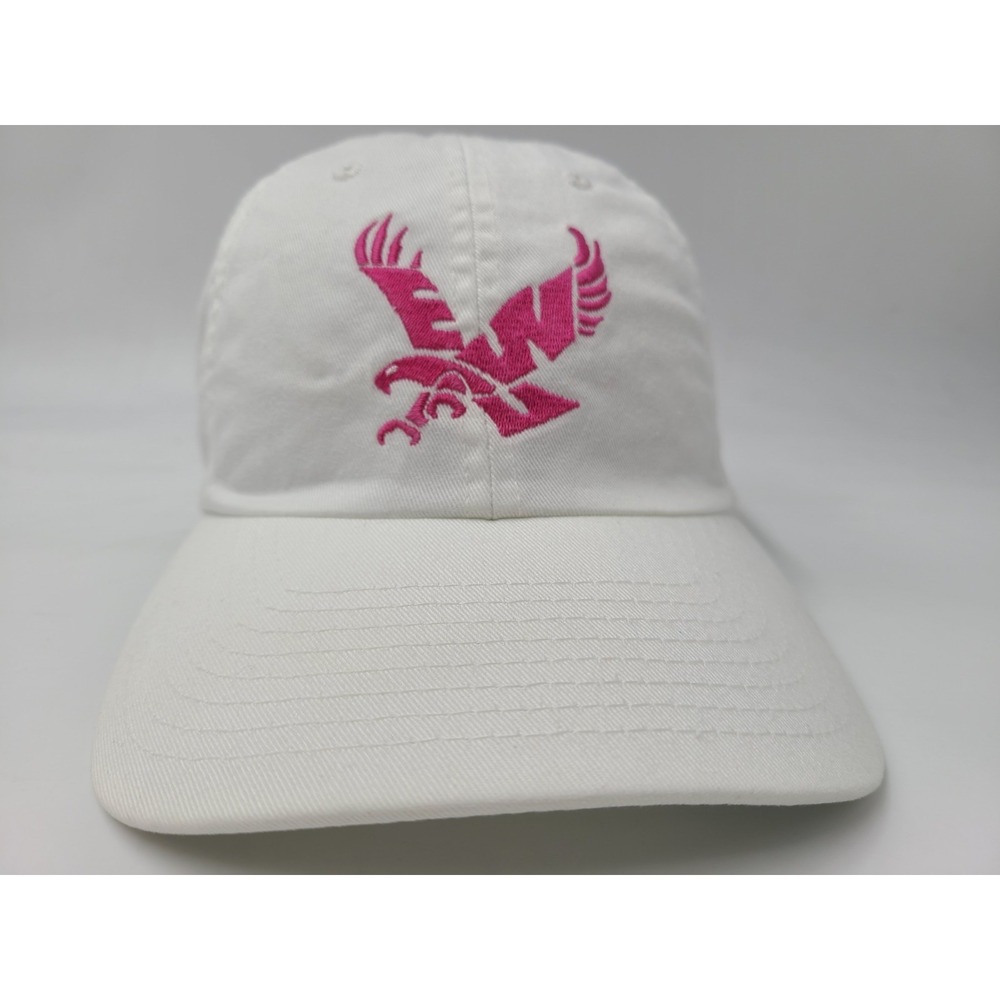 Women Eastern Washington University EWU Eagles Breast‎ Cancer Hat Cap White Pink - Picture 2 of 11